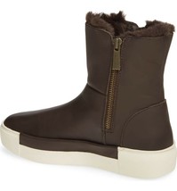 J/Slides Women&#39;s Victory Boot Dark Brown Leather Shoe Size 6 - $100.69 CAD