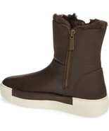 J/Slides Women&#39;s Victory Boot Dark Brown Leather Shoe Size 6 - $1,413.68 MXN