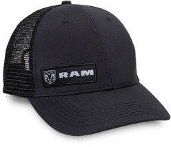 Dodge RAM Logo Black Mesh-Back Cap for Men - £14.93 GBP