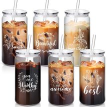 Yetene 6 Pcs 16oz Reusable Plastic Coffee Cups with Lid & Straw Praise - $348.85 MXN Yetene 6 Pcs 16oz Reusable Plastic Coffee Cups with Lid & Straw Praise - $348.85 MXN