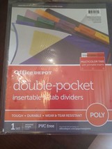 Office Depot Double-pocket Insertable 5-tab Dividers - $15.79