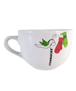 2011 Starbucks Holiday Large 21.9oz White Ceramic Mug Cup Bowl Dove Mittens - €17,17 EUR