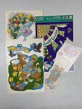 Vtg 90s Easter Window Cling Decoration Lot - $12.19