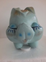 Small Blue Chalkware Piggy bank - £11.88 GBP