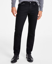 Calvin Klein Men&#39;s Slim Fit Stretch Jeans - Forever Black-32x32 - $45.12