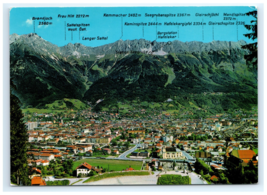 Nordkette Northern Chain Labeled Mountains Landscape Austria Postcard - $5.95