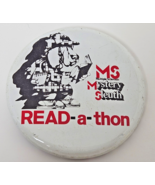 Vintage MS Multiple Sclerosis Mystery Sleuth Read-A-Thon Lapel Pin Button - $4.99