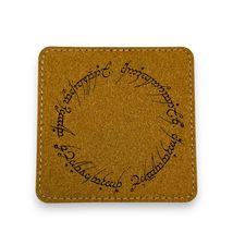 Coaster - The One - SET OF 2 - Leather or Stitched Cork (Stitched Cork/B... - $16.65