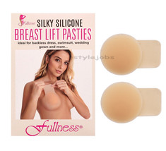 Fullness Silky Silicone Breast Lift Pasties Reusable 1 Pair - £6.84 GBP