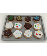 Melissa &amp; Doug Slice And Bake Wooden Cookie Set Pretend Play Kitchen Lea... - $39.19 CAD