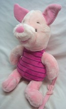 Walt Disney Store Winnie The Pooh Piglet W/ Bowtie 13&quot; Plush Stuffed Animal Toy - £15.57 GBP