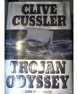 Clive Cussler Trojan Odyssey a dirk pitt Novel Hardcover Dustjacket sign... - $37.00