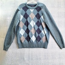 Lands End Mens Size X Large 46/48 Crewneck Pullover Argyle  Sweater Preppy - $24.25