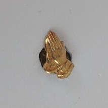 Vintage Gold Tone Praying Hands Religious Lapel Hat Pin - £6.47 GBP