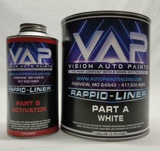 VAP Rappid Liner White Spray in Truck Bed Liner 5 Quart Kit Liner &amp; Acti... - £155.91 GBP
