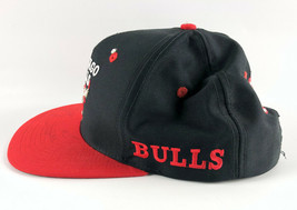 Chicago Bulls Snapback Baseball Hat AJD Black NWT Vintage 1990s John Paxson Auto - £31.13 GBP