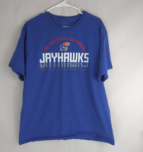 ProEdge NCAA The University Of Kansas Jayhawks Men&#39;s Blue T-Shirt XL - £13.82 GBP