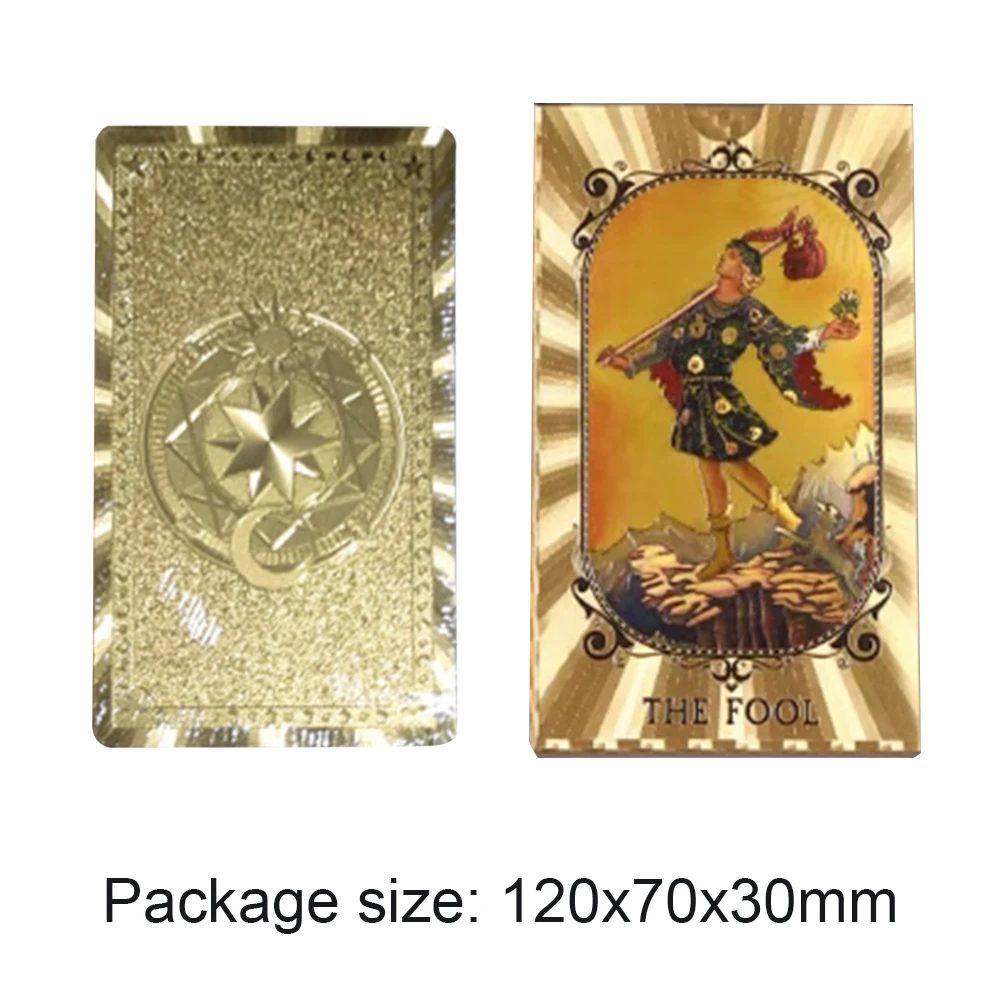 2023 New Plastic Rider Hot Stamping  Foil Tarot Exquisite d Game Divination Card - £83.34 GBP