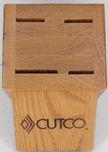 Cutco Wooden Knife Block 4 Slot Made In Usa 8&quot; Length 4&quot; Wide - £8.70 GBP