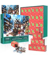 Advent Christmas Puzzle 2024 1008pcs Paper Calendar Holiday Game Green - $405.79 MXN
