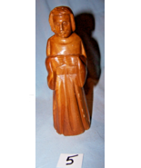 Vintage Carved Wooden Nativity Scene Figure-Lot 5-6 inches tall - $189.09 MXN