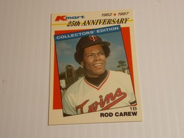1987 Topps Kmart 25th Anniversary Rod Carew #14 Minnesota Twins - £1.18 GBP