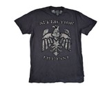 Affliction Live Fast Eagle Mens Shirt Blackout Short Sleeve Distressed S... - £19.86 GBP