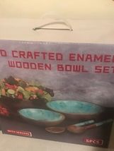 Boho Serving  Bowl Set with Servers and cutting board - SALE image 6