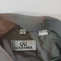 Godehwa Men's Gray Long sleeve Button-Up Shirt Measured Chest Size 47 Inches image 2