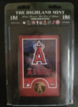 ANGELS MLB Officially Licensed Framed Art &amp; Bronze Coin NIP Highland Mint SG - £20.19 GBP