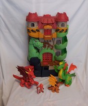Fisher Price Imaginext dragon world castle fortress + 3 Dragons + Figure... - $29.74