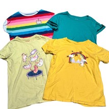 4 Piece Girls Short Sleeve T-Shirts Variety Size 8 - £15.03 GBP