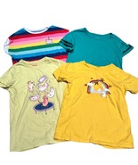 4 Piece Girls Short Sleeve T-Shirts Variety Size 8 - £15.29 GBP