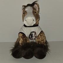 12&quot; Build A Bear Clydesdale Horse Wearing Florida State Seminoles Shirt BAB - $23.27