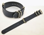 22mm watch band Fits LUMINOX Watches GREY Nylon  4 Rings S/S Buckle Strap - $22.95