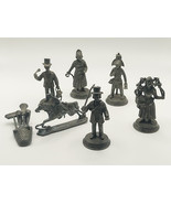 Set of 7 French Etain Figures - $138.26 CAD