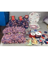 Lot Of 22 July 4th American Flag Decorations - Garland, Ribbon, Lanterns... - €17,19 EUR