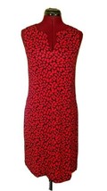LARK &amp; RO Shift Dress Multicolor Women Sleeveless Split Neck Size 0 - $26.34