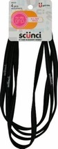 Scunci 4 Piece Headwraps Black No Slip Grip All Day Hold #58323 - £9.90 GBP