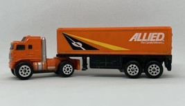 Vintage 1989 Road Champs Micro Semi Truck Cab w/ Trailer Allied Orange - £7.60 GBP