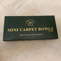 Mini Carpet Bowls Townsend Croquet  Made In Frinton-on-Sea England Complete - £12.51 GBP