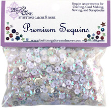 28 Lilac Lane Premium Sequins 20g Marshmallow. - $6.51