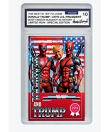 2024    Donald Trump and Deadpool Custom Trading Card... Signed by the a... - $74.25
