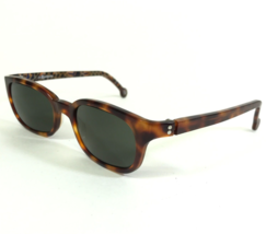 Vintage la Eyeworks Sunglasses LOAFER 802 Tortoise Rectangular with Gree... - $60.66