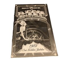 Radio City 50 Th  Music Hall ENCORE 1982 Our Golden Jubilee Program Art ... - $8.53