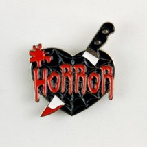 Horror Heart Enamel Pin Halloween Fashion Jewelry - £6.38 GBP