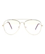 Blue Light Filtering Lens Eyeglasses Pilot Style Metal Frame Spring Hinge - $19.13 CAD