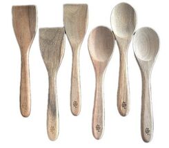 Pioneer Woman ~ Six (6) Piece ~ Wooden Utensils ~ (3) Spoons &amp; (3) Turners - $25.00