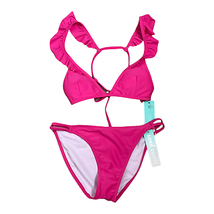 Sand Coast Swimwear Bikini Size Medium Top &amp; Bottom Pink Womens - £13.44 GBP