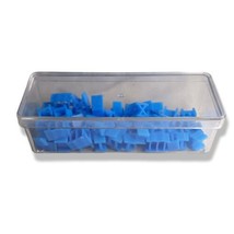 1980 Parker Brothers RISK  Replacement Pieces Blue Army Parts in container  - £3.84 GBP